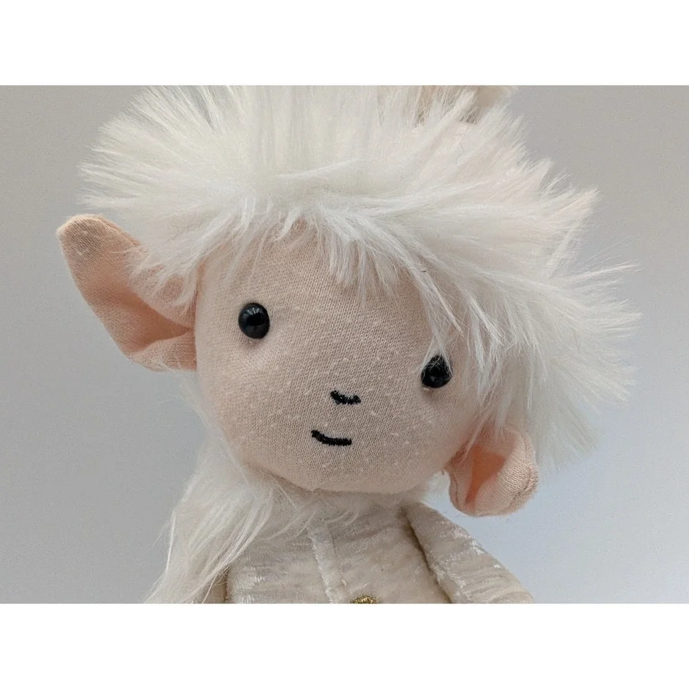 Jellycat Snowflake Elf Plush White Gold 14 Inch Stuffed Animal Toy